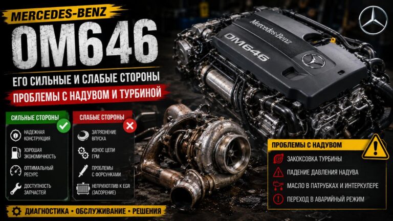 Дизельный двигатель Mercedes-Benz OM646