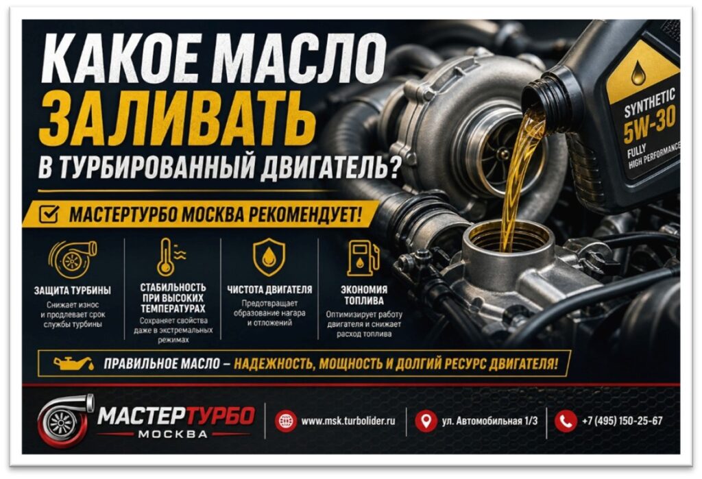 Моторное масло для турбированного двигателя