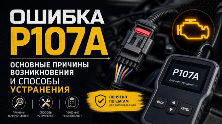 Ошибка P107A в системе управления наддувом