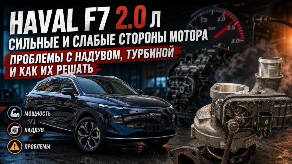 Haval F7 2.0 л — проблемы мотора и системы наддува