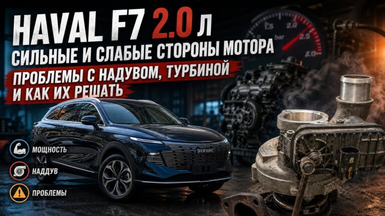 Haval F7 2.0 л — проблемы мотора и системы наддува