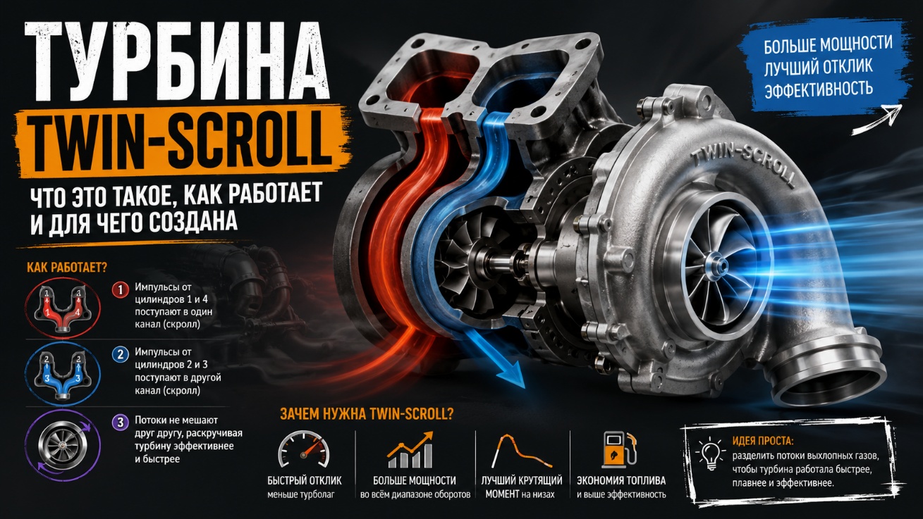 Турбина Twin-Scroll