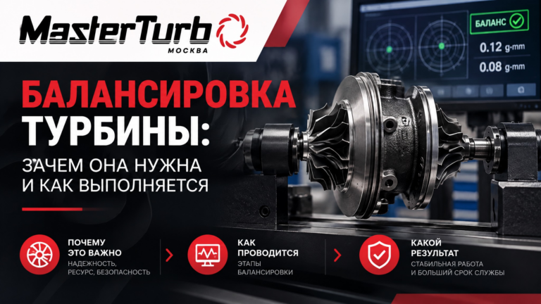 Баннер MasterTurbo о балансировке турбины на стенде